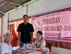 Pemdes Aergale Salurkan BLT-DD Kepada 21 KPM