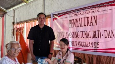 Pemdes Aergale Salurkan BLT-DD Kepada 21 KPM